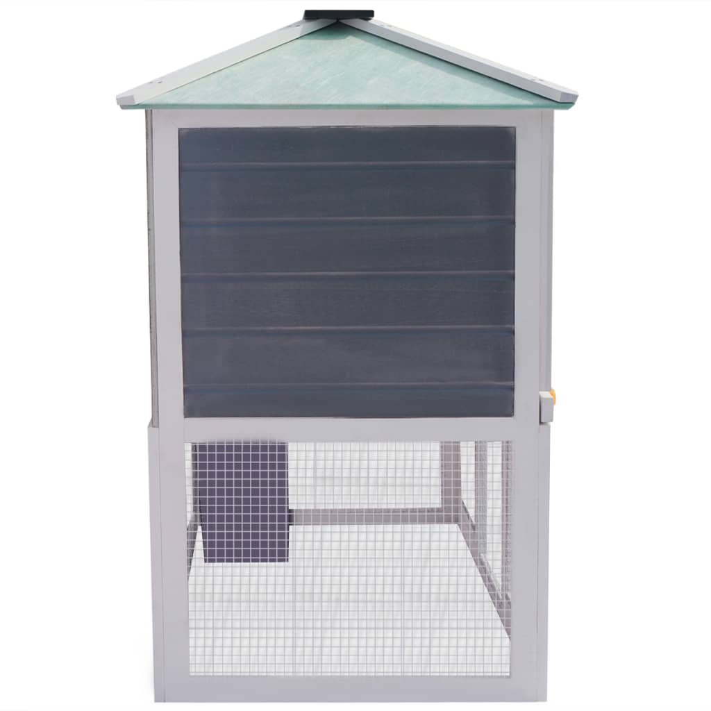 vidaXL Animal Rabbit Cage Double Floor Wood