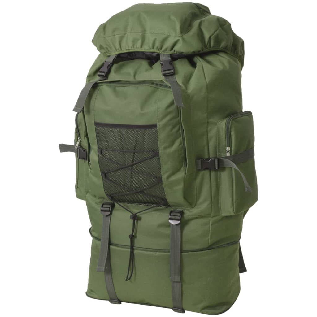 vidaXL Army-Style Backpack XXL 100 L Black