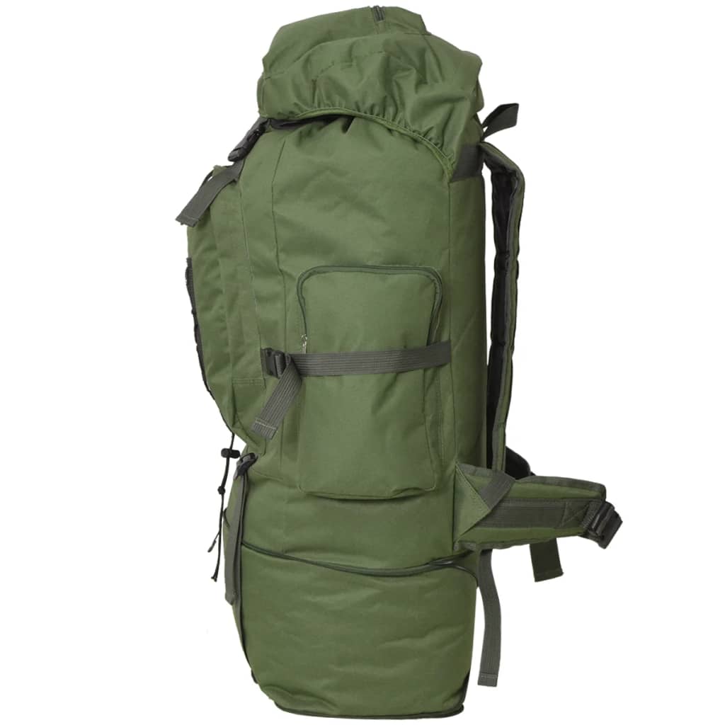vidaXL Army-Style Backpack XXL 100 L Black
