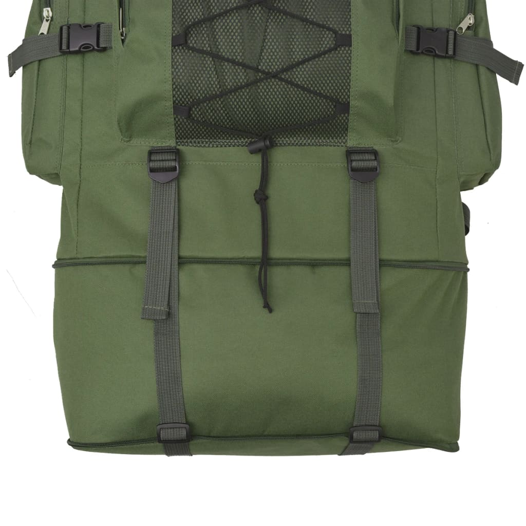 vidaXL Army-Style Backpack XXL 100 L Black