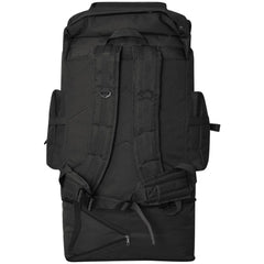 vidaXL Army-Style Backpack XXL 100 L Black