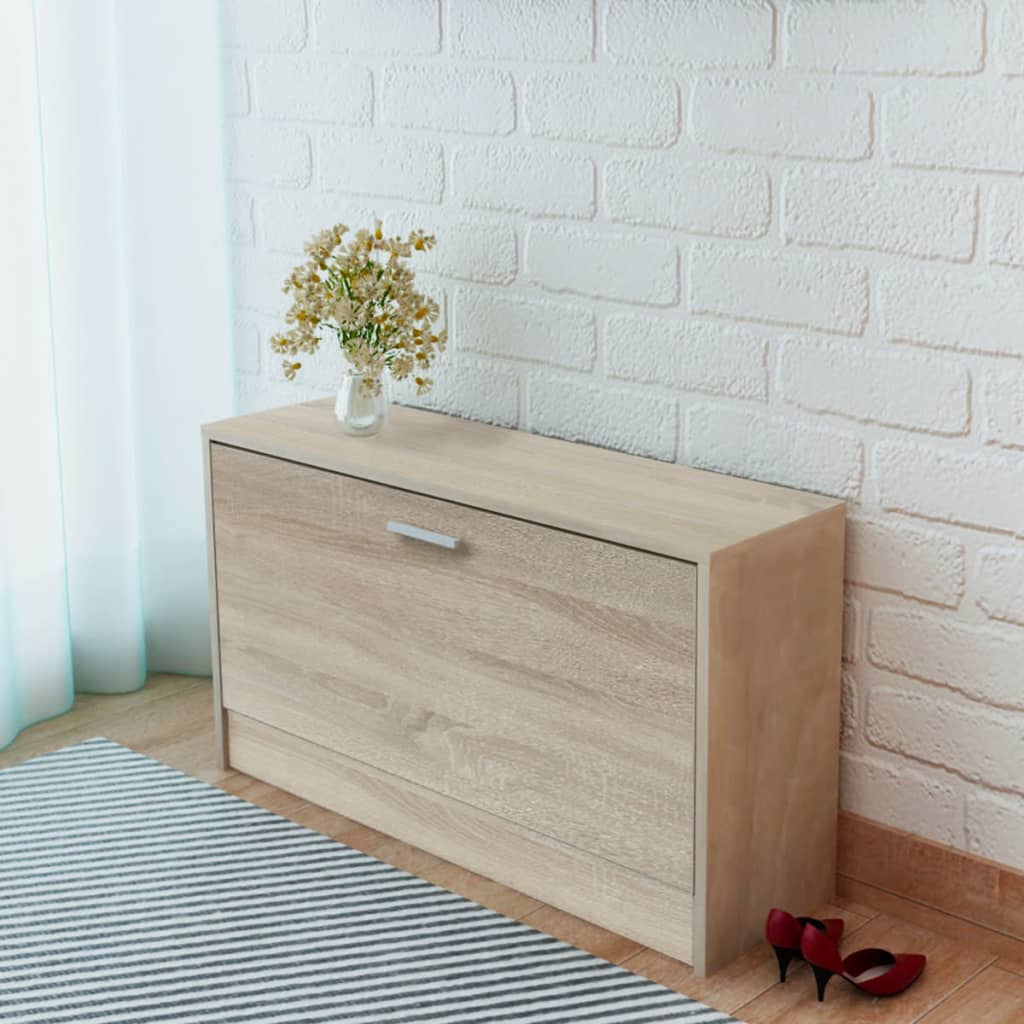 vidaXL Shoe Storage Bench White 80x24x45 cm