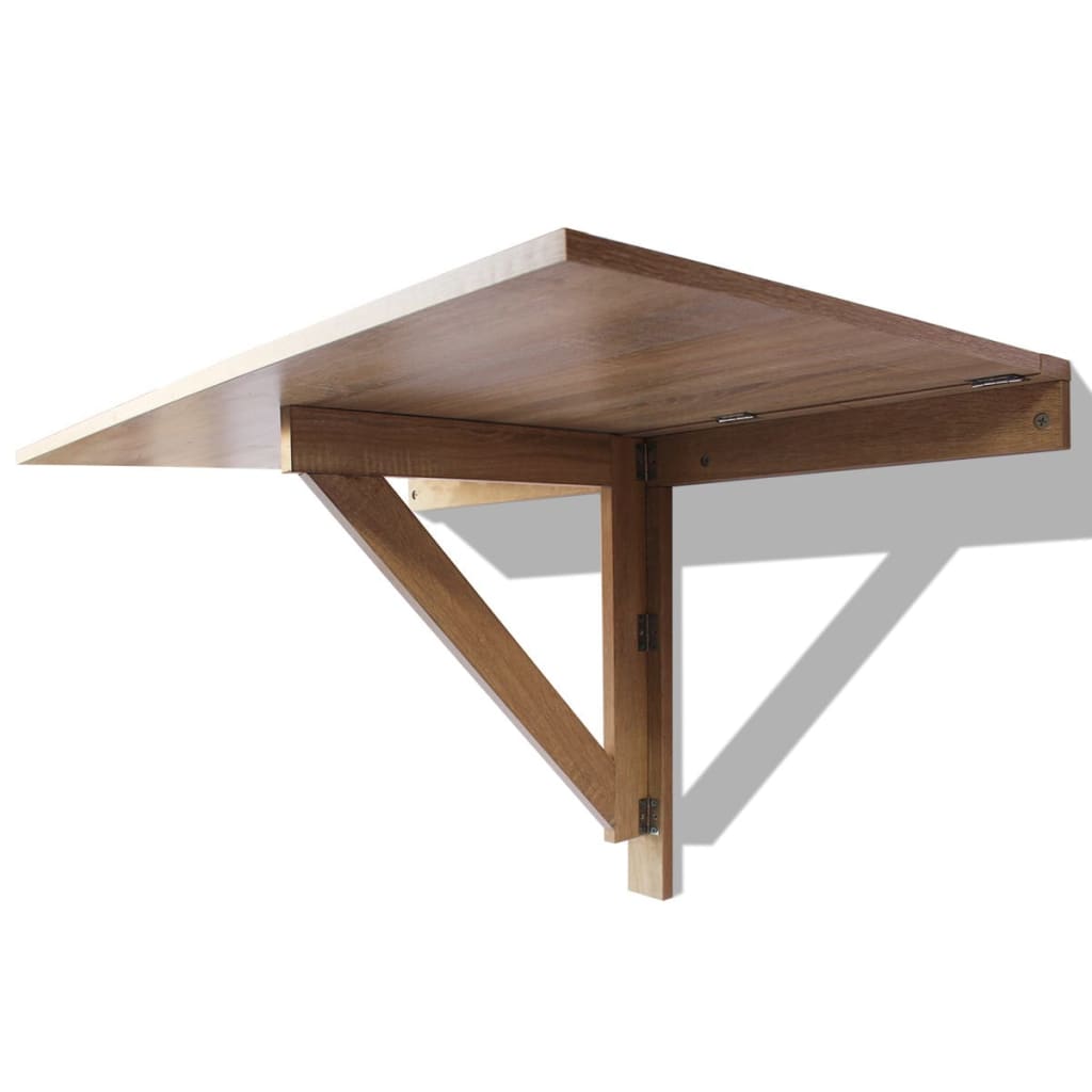 vidaXL Folding Wall Table Oak 100x60 cm