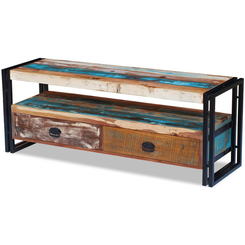 vidaXL TV Cabinet Solid Reclaimed Wood