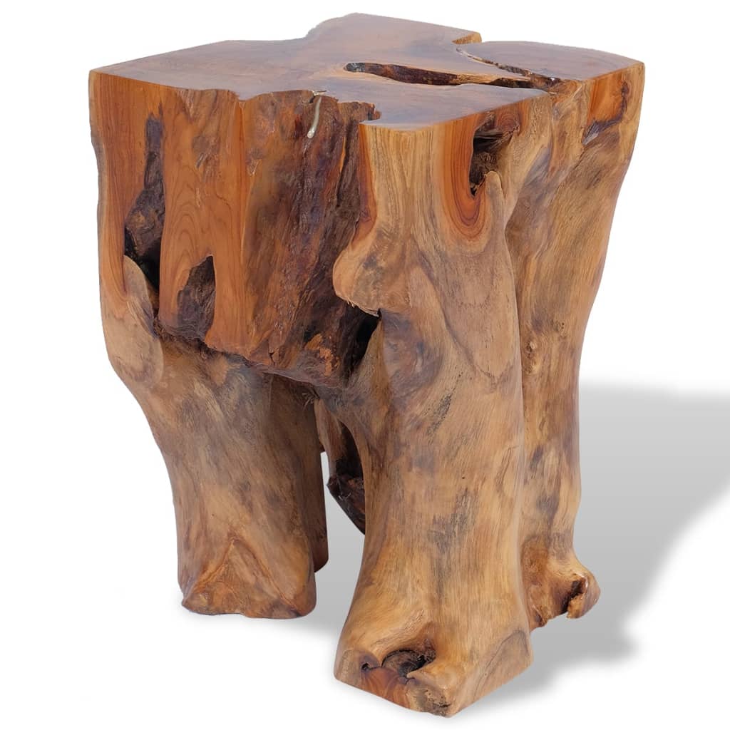 vidaXL Stool Solid Teak Wood