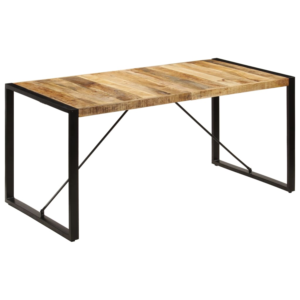 vidaXL Dining Table 160x80x75 cm Solid Mango Wood