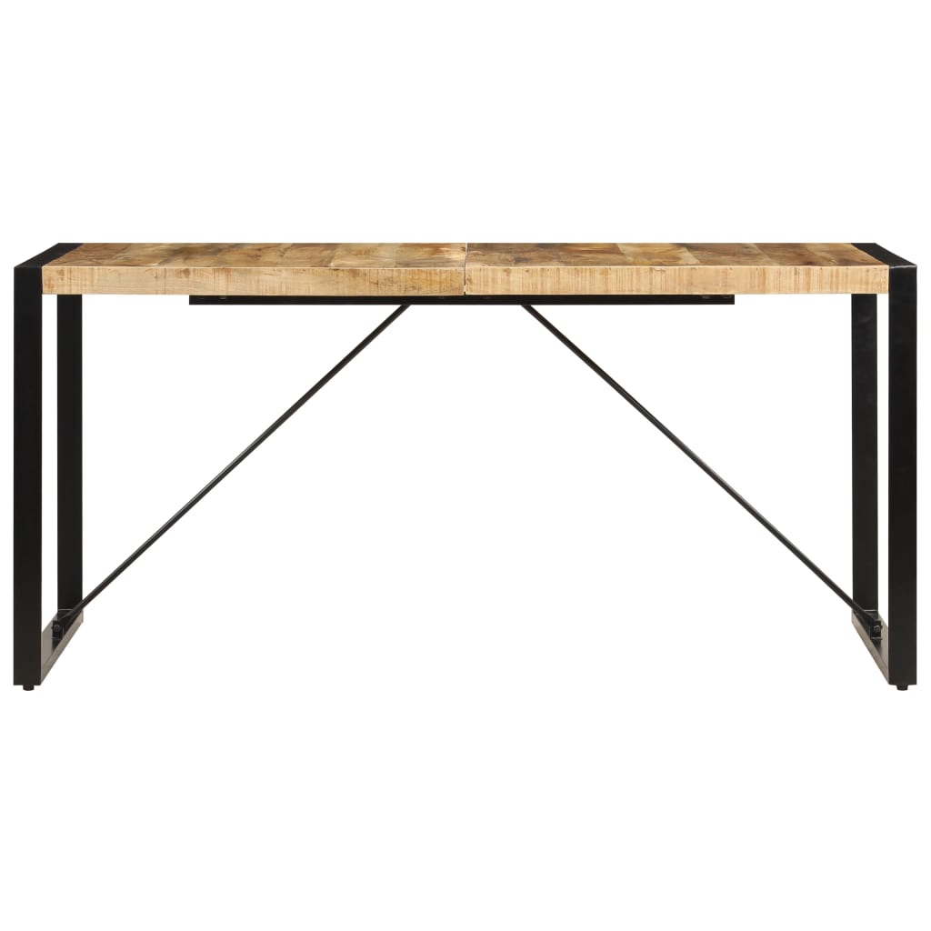 vidaXL Dining Table 160x80x75 cm Solid Mango Wood