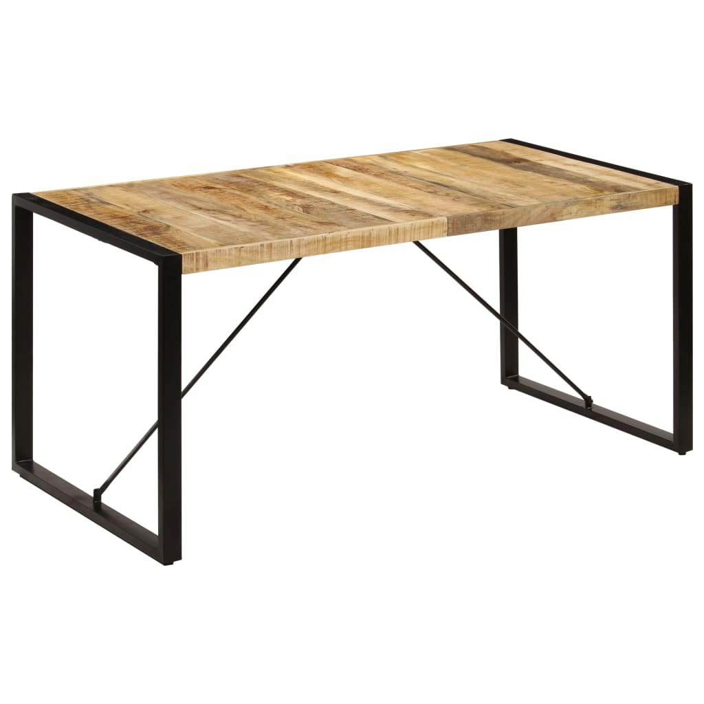 vidaXL Dining Table 160x80x75 cm Solid Mango Wood