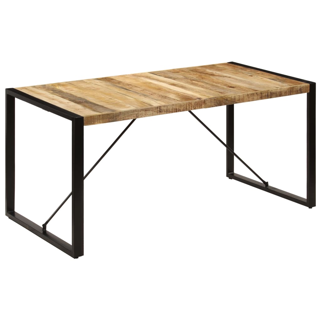 vidaXL Dining Table 160x80x75 cm Solid Mango Wood