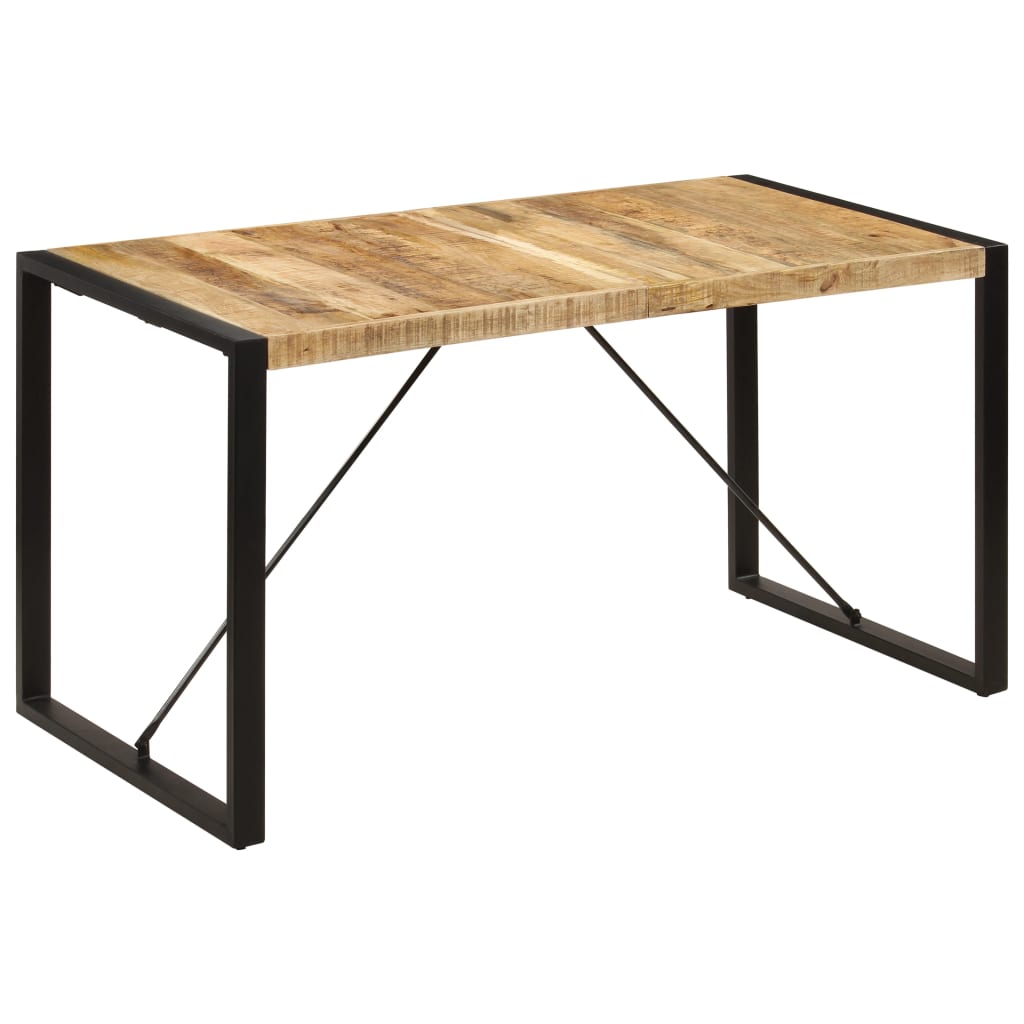 vidaXL Dining Table 160x80x75 cm Solid Mango Wood