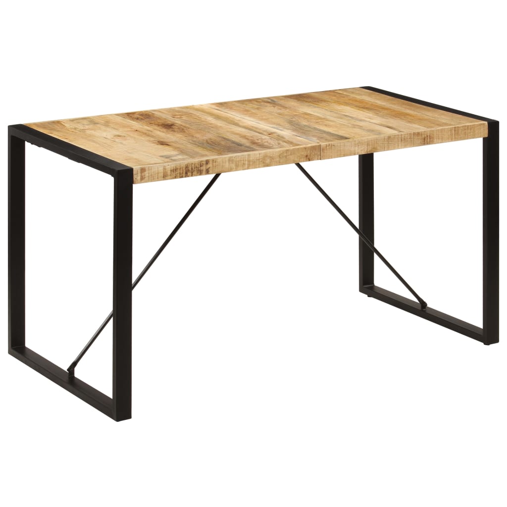 vidaXL Dining Table 160x80x75 cm Solid Mango Wood