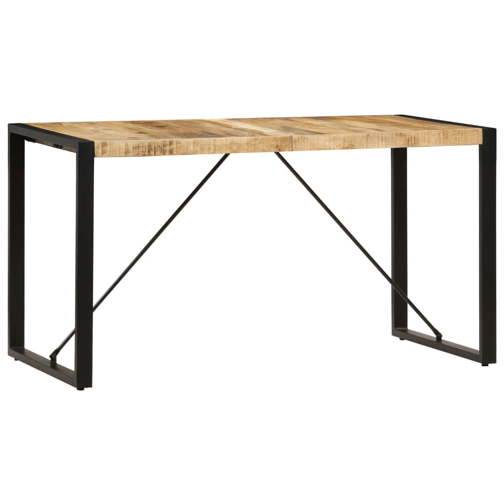 vidaXL Dining Table 160x80x75 cm Solid Mango Wood