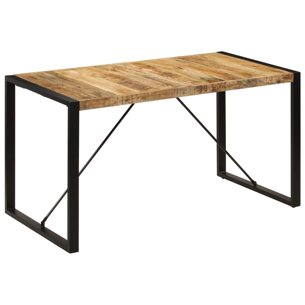 vidaXL Dining Table 160x80x75 cm Solid Mango Wood