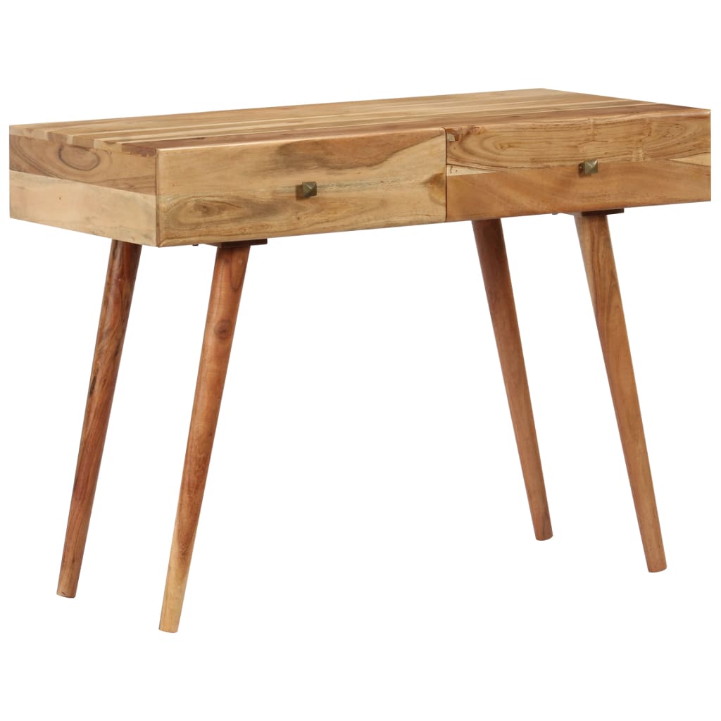 vidaXL Desk 100x51x76 cm Solid Acacia Wood