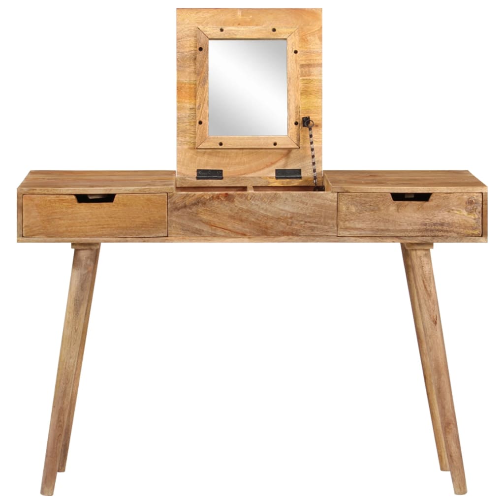 vidaXL Dressing Table 112x45x76 cm Solid Mango Wood