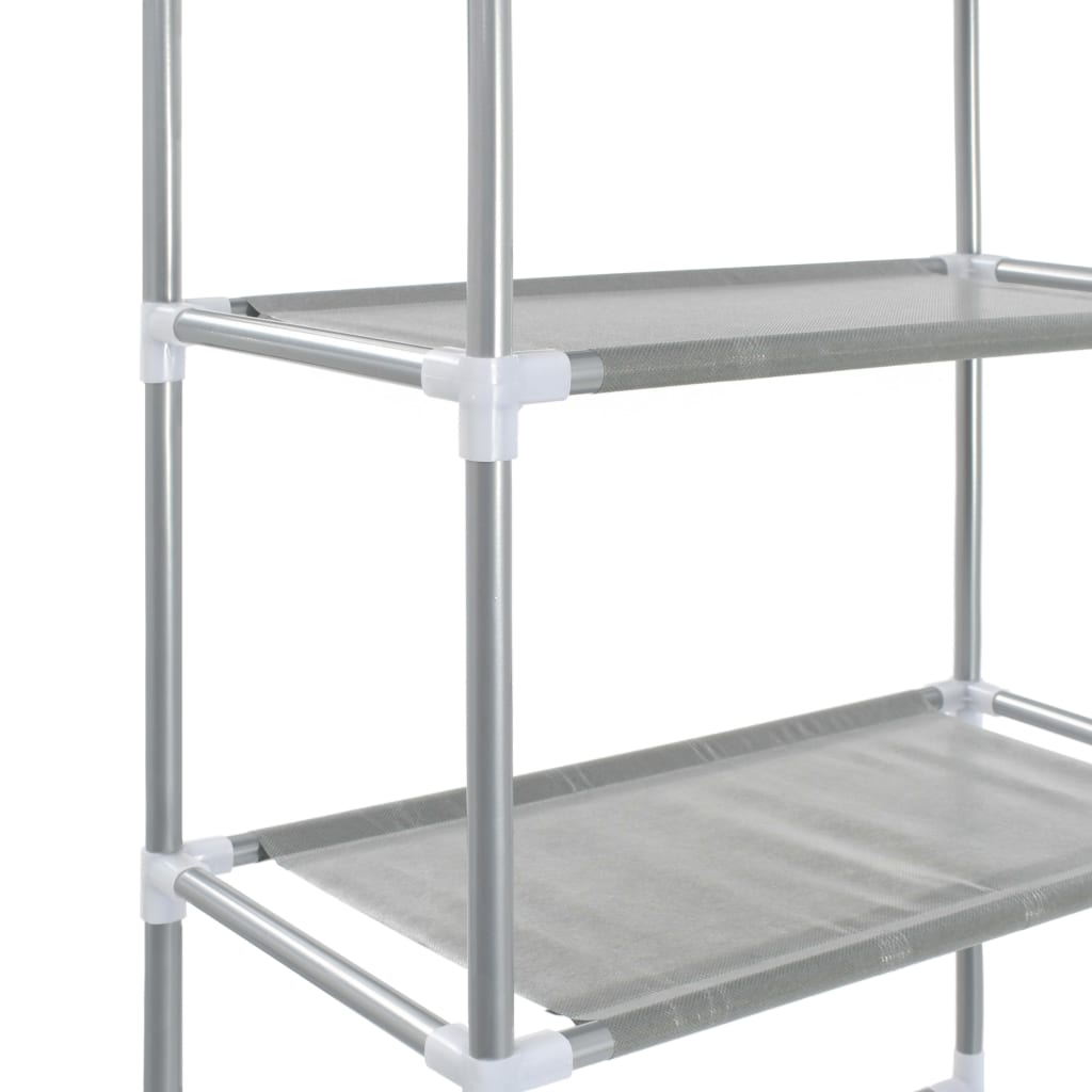 vidaXL 3-Tier Storage Rack over Toilet Silver 53x28x169 cm