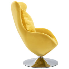Swivel Egg Chair with Cushion  Velvet