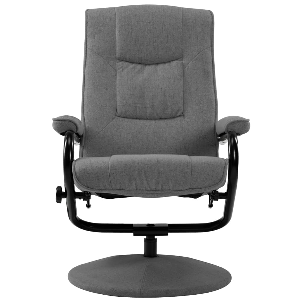 vidaXL Recliner Chair with Footrest Brown Fabric