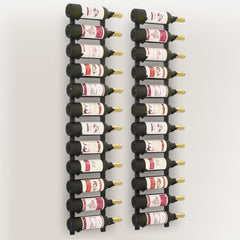 Wall Mounted Wine Racks for 12 Bottles 2 pcs  Iron
