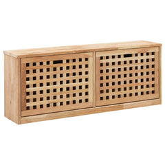 vidaXL Shoe Storage Bench 94x20x38 cm Solid Walnut Wood