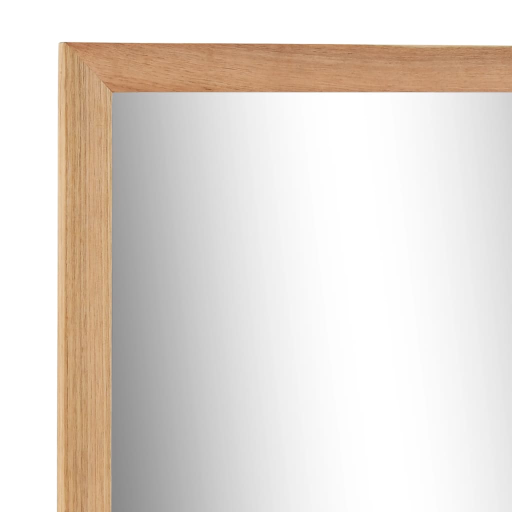 vidaXL Bathroom Mirror 60x12x62 cm  Solid Walnut Wood