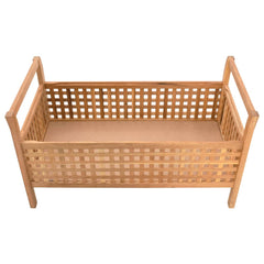 vidaXL Storage Bench 93x49x49 cm Solid Walnut Wood