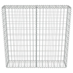 vidaXL Gabion Wall with Covers Galvanised Steel 100x20x100 cm