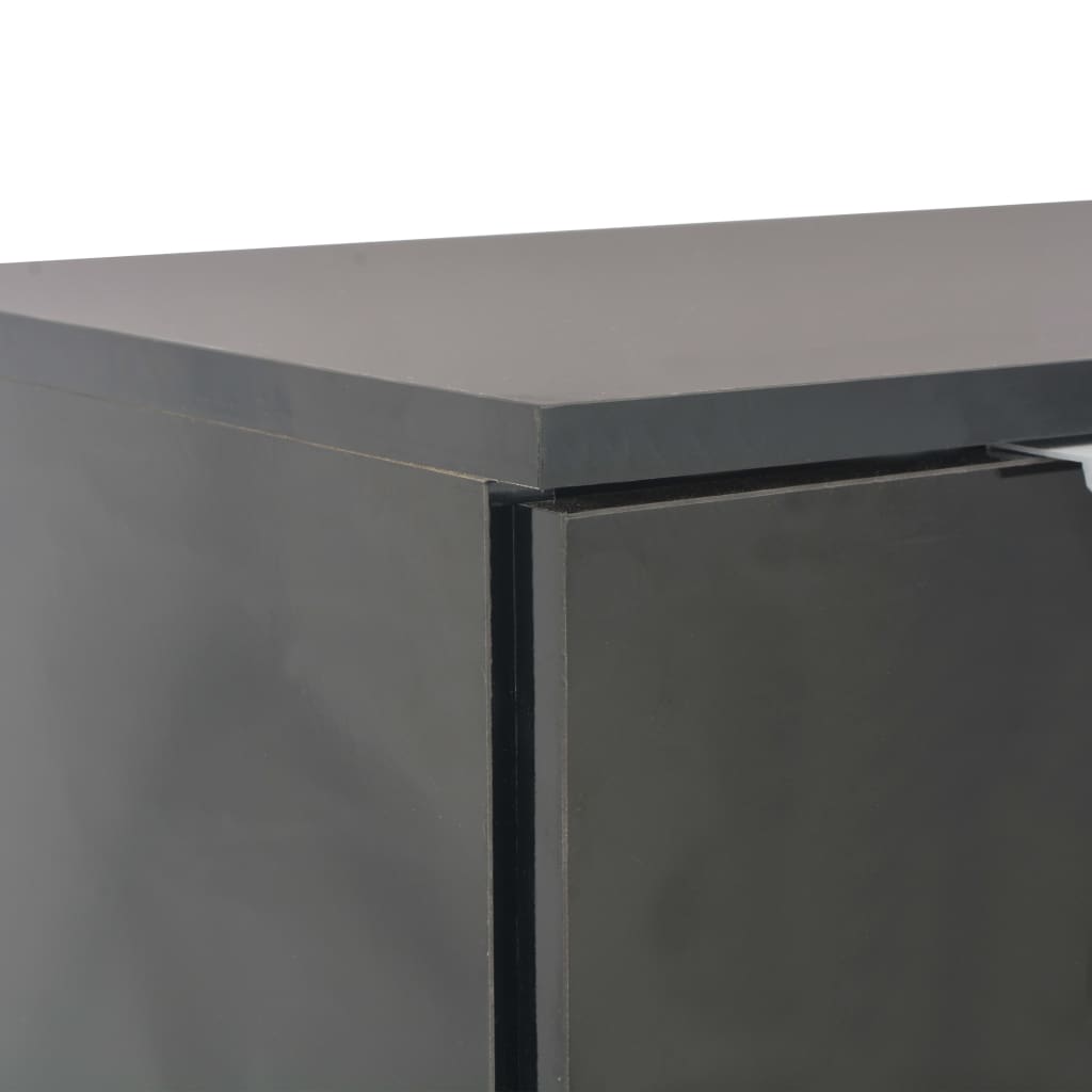 vidaXL Sideboard High Gloss Black 107x35x80.5 cm