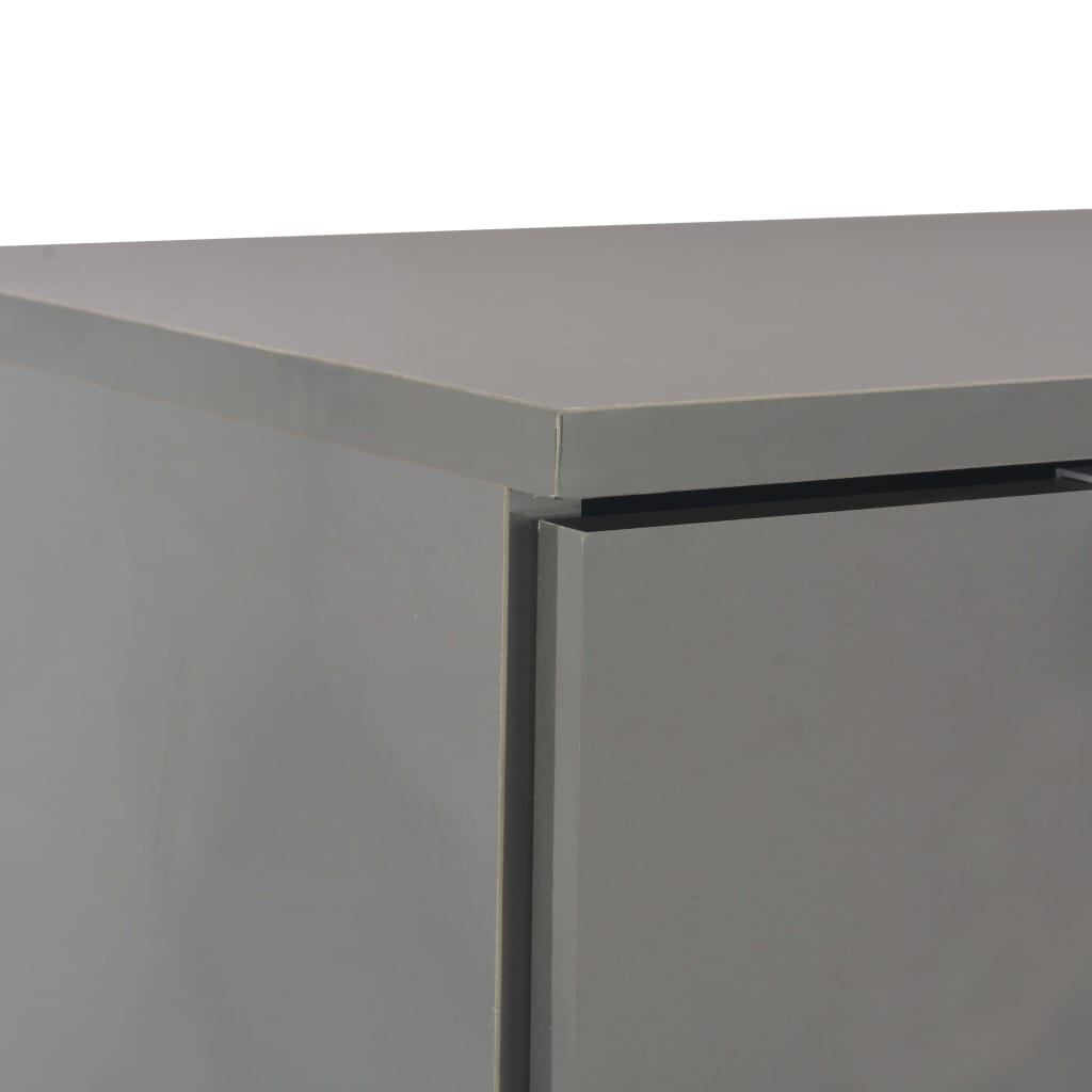 vidaXL Sideboard High Gloss Black 107x35x80.5 cm