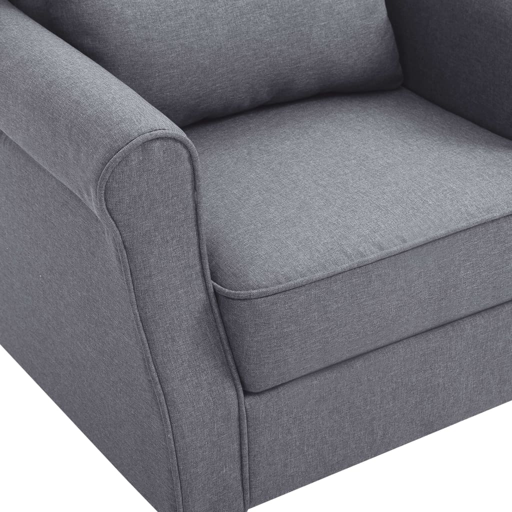 vidaXL Armchair Dark Grey Fabric