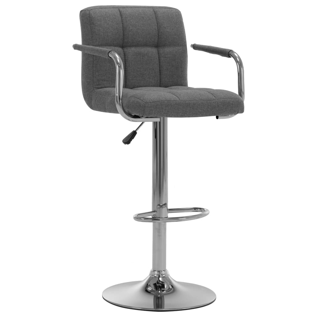 vidaXL Bar Stool Black Fabric