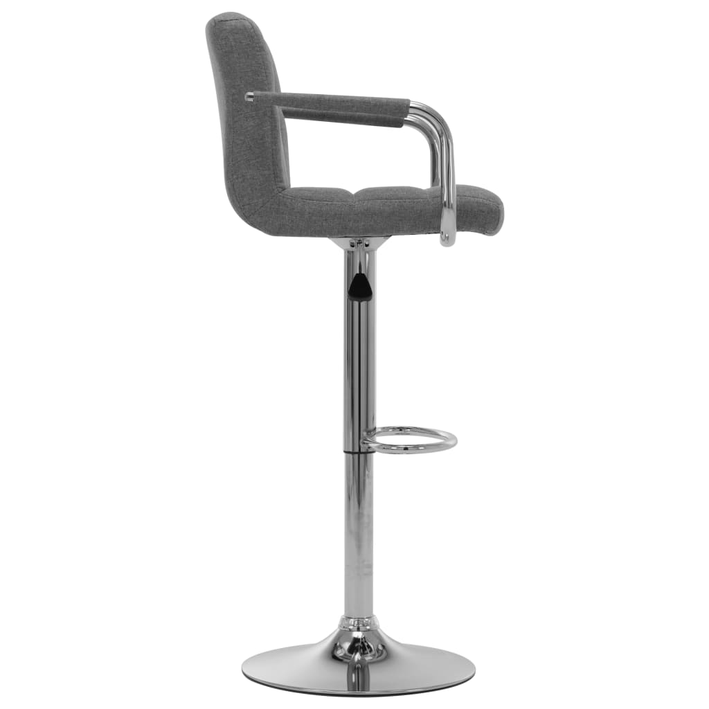 vidaXL Bar Stool Black Fabric