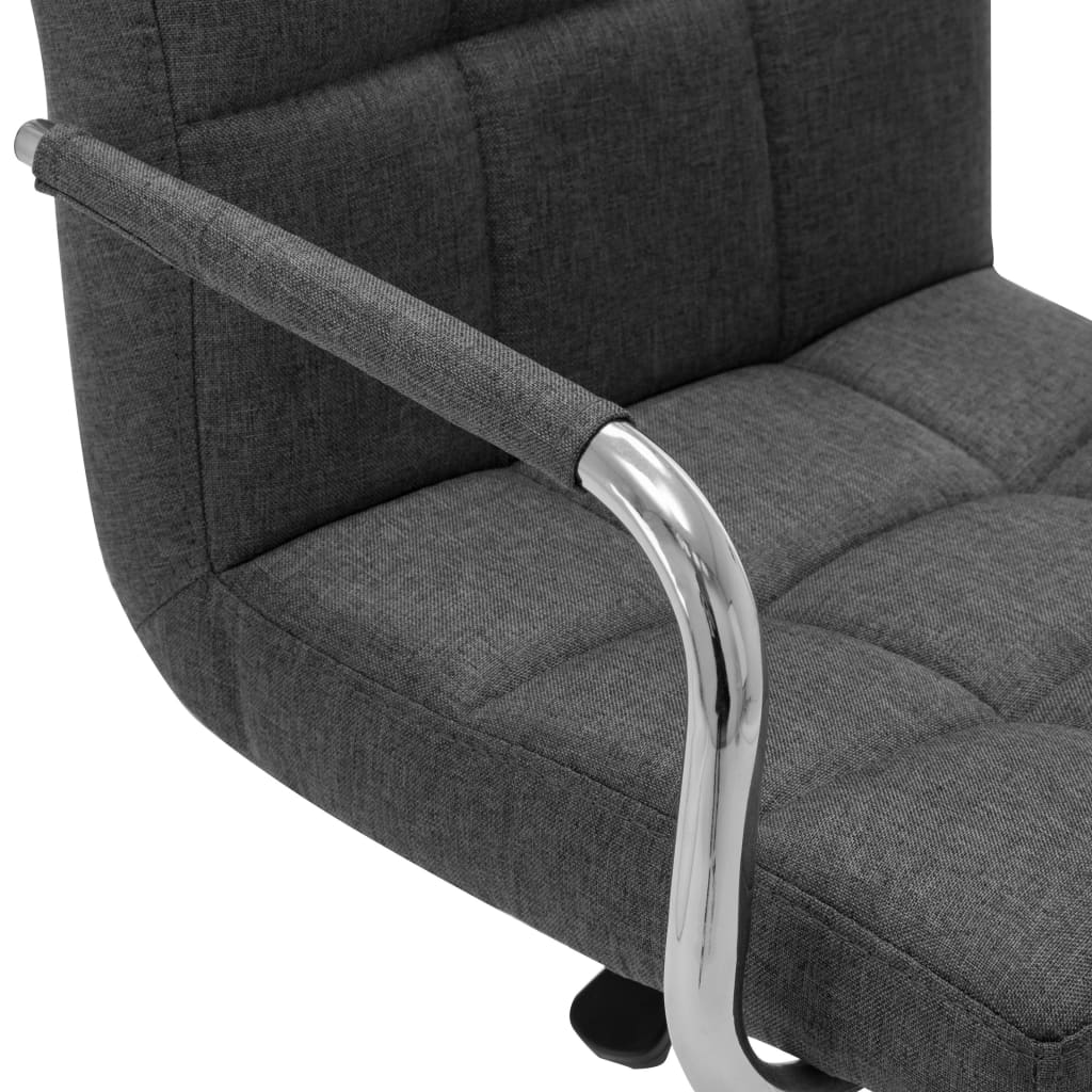 vidaXL Bar Stool Black Fabric