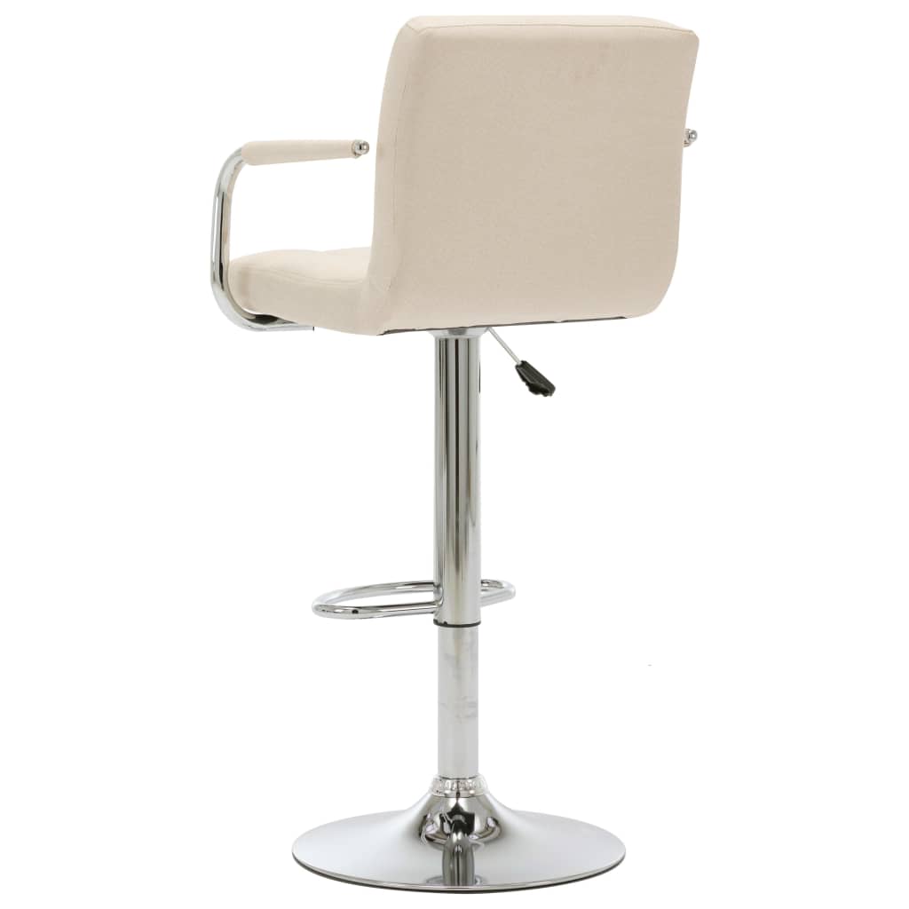 vidaXL Bar Stool Black Fabric