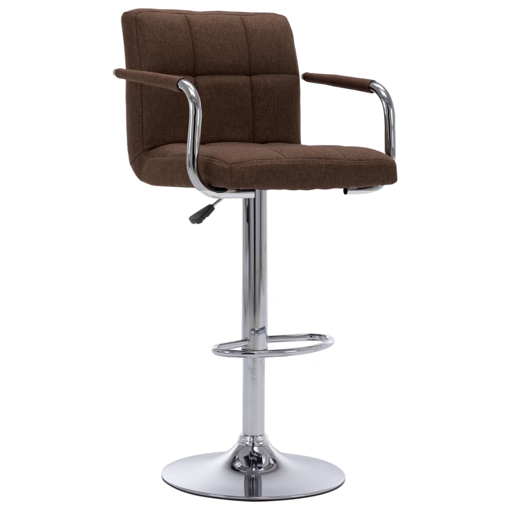 vidaXL Bar Stool Black Fabric