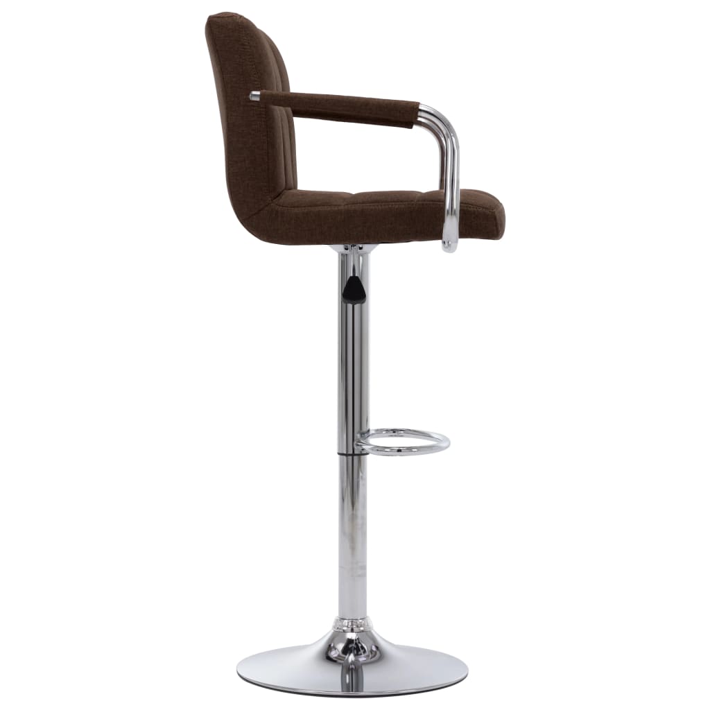 vidaXL Bar Stool Black Fabric