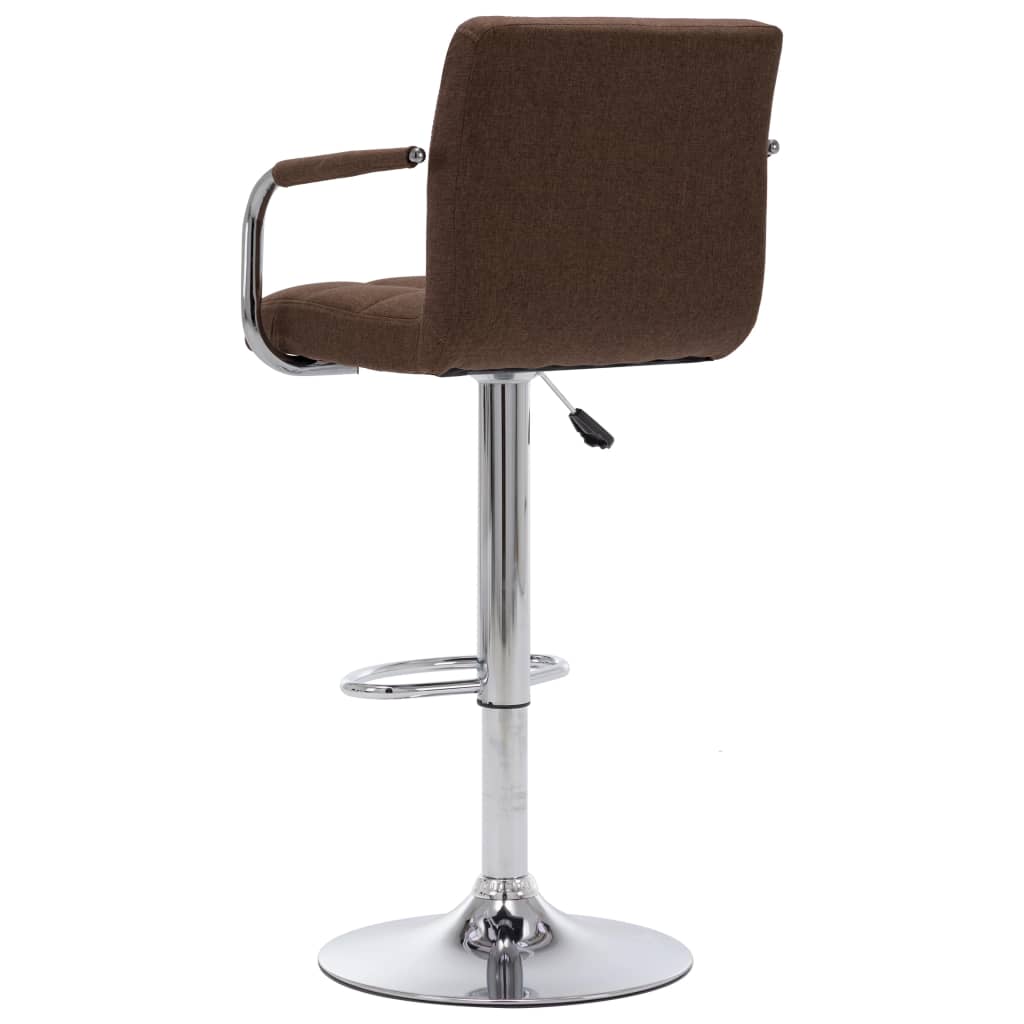 vidaXL Bar Stool Black Fabric