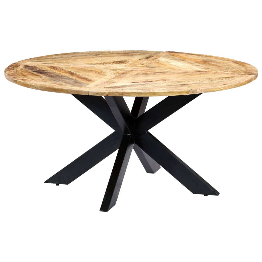 vidaXL Dining Table Round 150x76 cm Solid Mango Wood