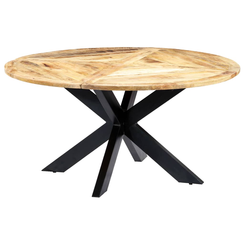 vidaXL Dining Table Round 150x76 cm Solid Mango Wood