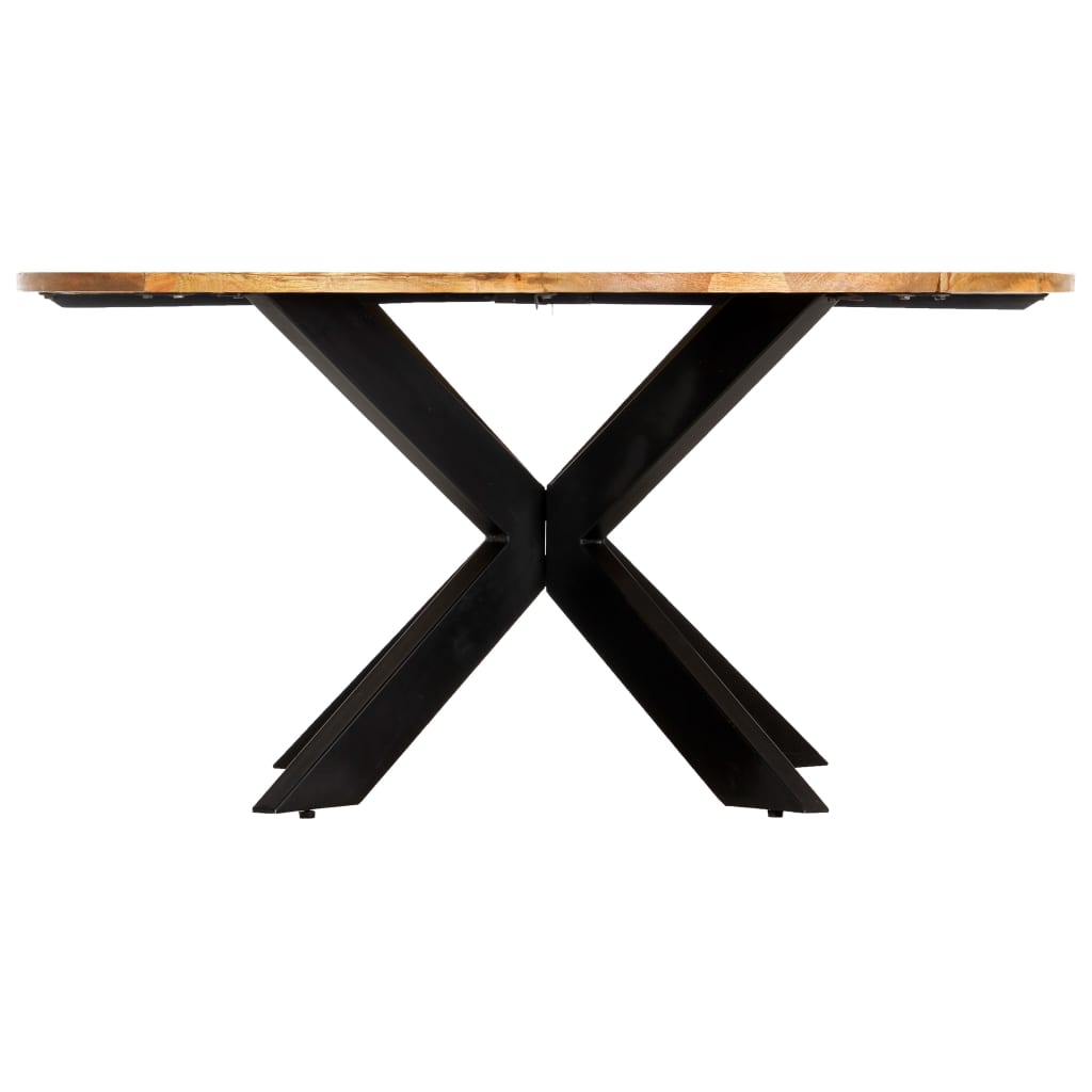 vidaXL Dining Table Round 150x76 cm Solid Mango Wood