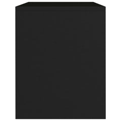 vidaXL Bedside Cabinet Black 40x30x40 cm Engineered Wood