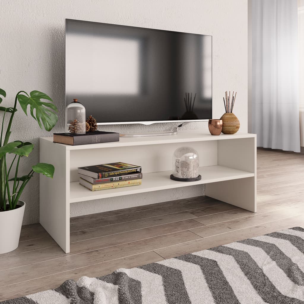 vidaXL TV Cabinet Black 80x40x40 cm Engineered Wood