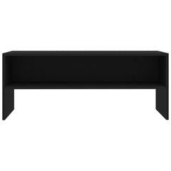 vidaXL TV Cabinet Black 80x40x40 cm Engineered Wood