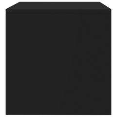 vidaXL TV Cabinet Black 80x40x40 cm Engineered Wood