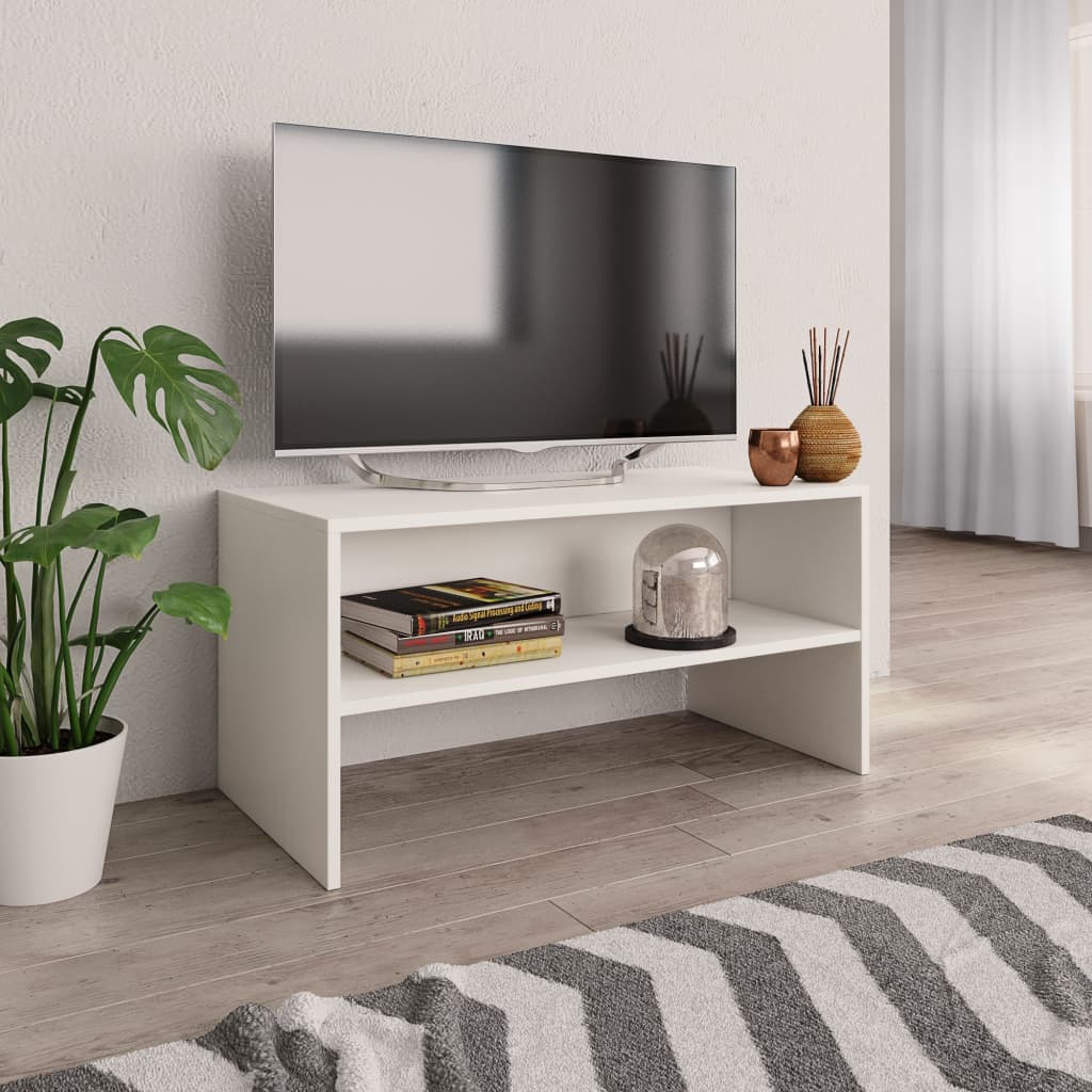 vidaXL TV Cabinet Black 80x40x40 cm Engineered Wood