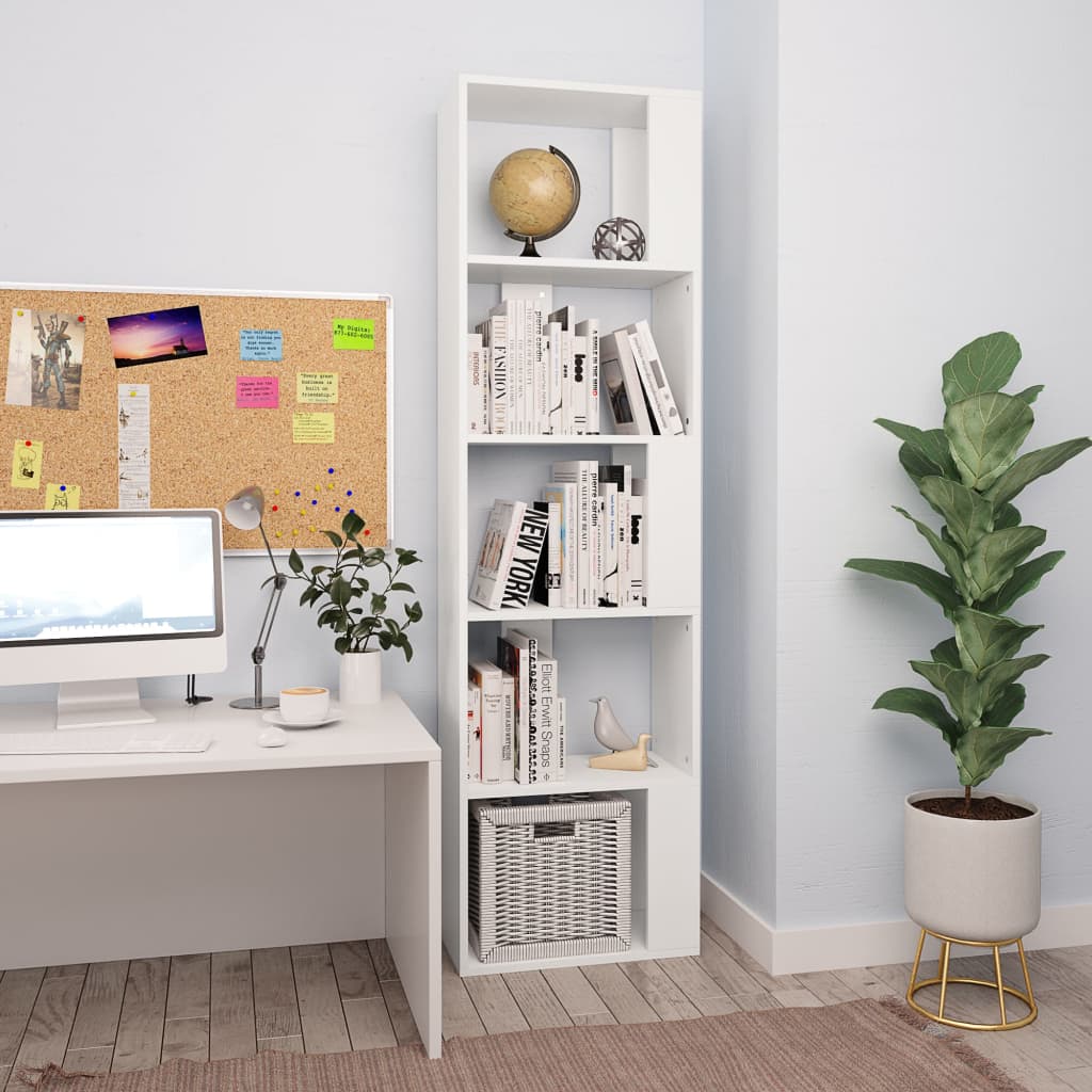 vidaXL Book Cabinet/Room Divider Black 45x24x159 cm Engineered Wood