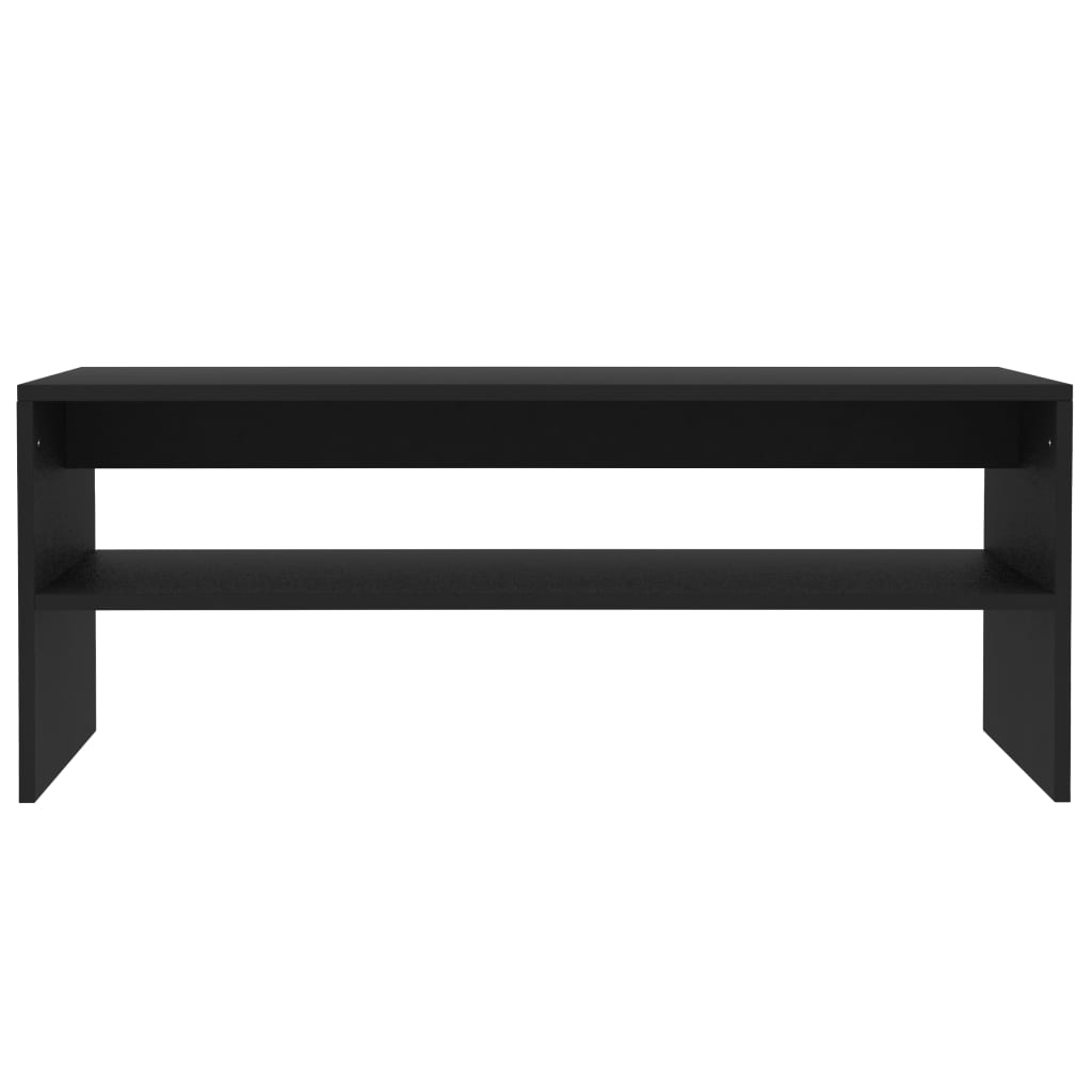 vidaXL Coffee Table Black 100x40x40 cm Engineered Wood