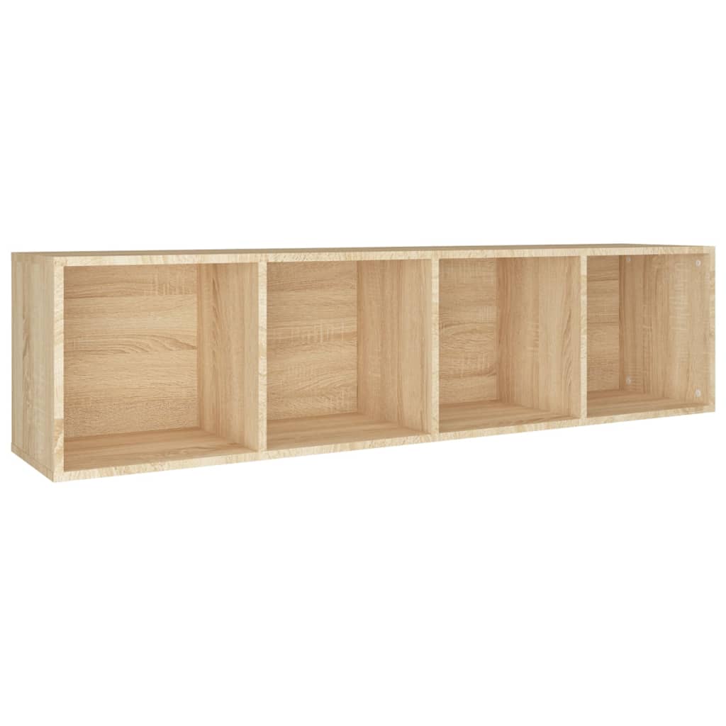 vidaXL Book Cabinet/TV Cabinet Black 36x30x143 cm Engineered Wood