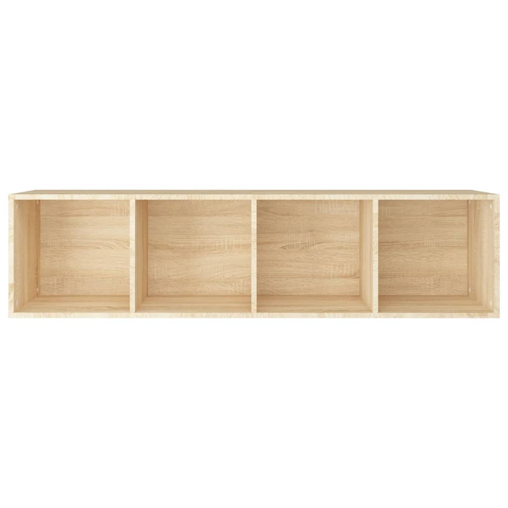 vidaXL Book Cabinet/TV Cabinet Black 36x30x143 cm Engineered Wood