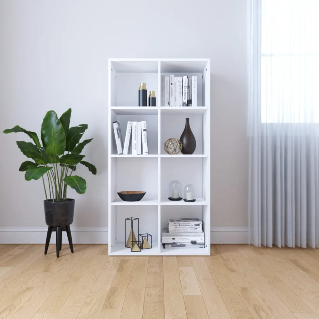 vidaXL Book Cabinet/Sideboard Black 66x30x130 cm Engineered Wood